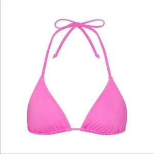 Skims triangle bikini top in taffy